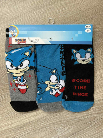 3 pack sonic strømper