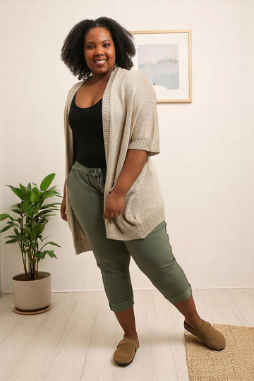 flot gylden cardigan /vest fra little italy.