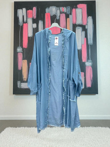 flot denim cardigan /jakke fra little italy