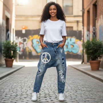 flotte baggy jeans fra sexy woman