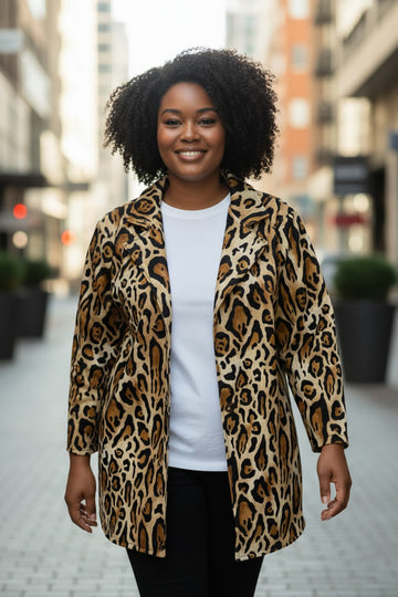 lækker leopard frakke fra little italy