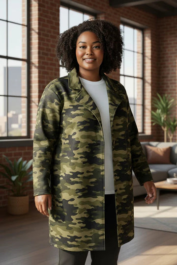 flot camouflage frakke fra little italy.