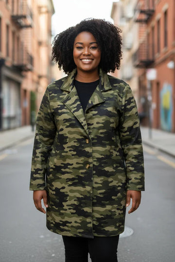 flot camouflage frakke fra little italy.