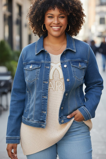 flot denim jakke fra little italy.