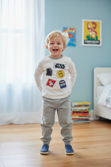 flot star wars pyjamas sæt str 134/140.