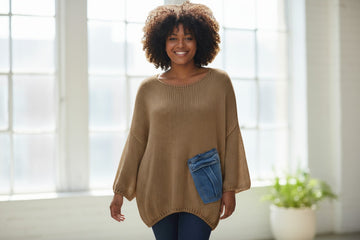 super  flotte strik/denim bluser i 3 farver fra sexy woman