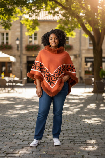 flot pels poncho fra little italy.