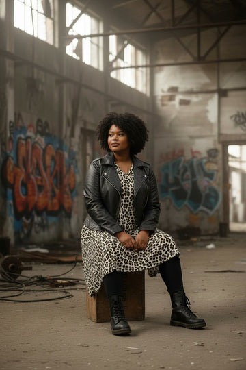 flot leopard maxi kjole fra little italy.