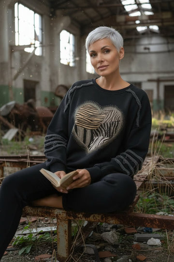 lækker sort sweatshirt