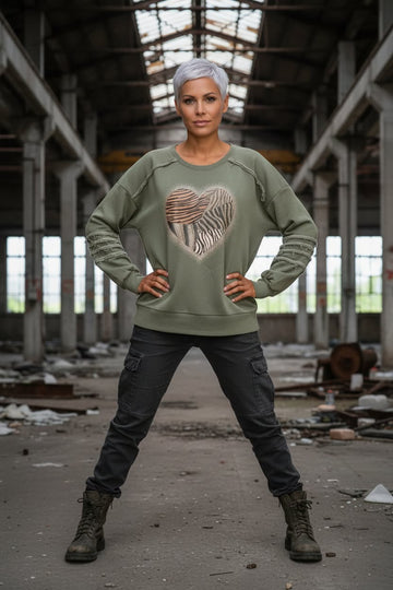 flot army farvet sweatshirt