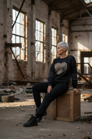 lækker sort sweatshirt