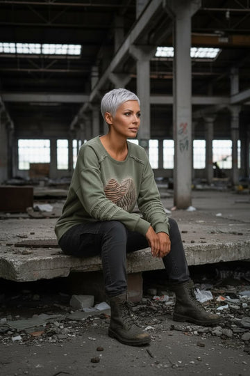 flot army farvet sweatshirt