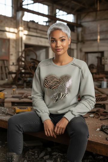flot sand farvet sweatshirt.