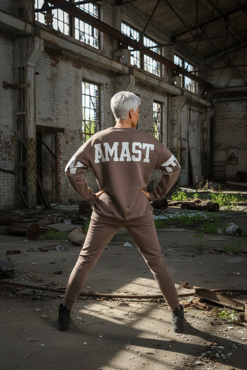 mocca farvet sweatshirt fra little italy.