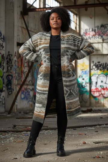 flot sand/karry cardigan fra little italy.