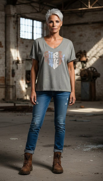 flot army farvet efterårs t-shirt med print