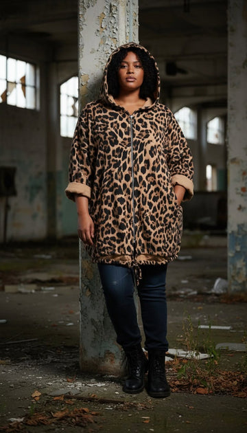 camel leopard cardigan fra little italy.