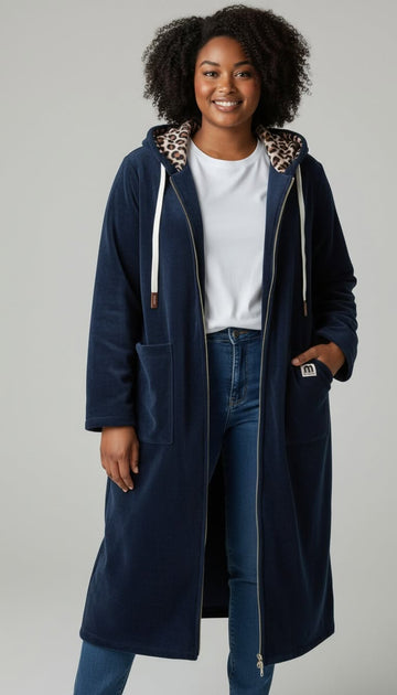 lækker blød navyblå cardigan