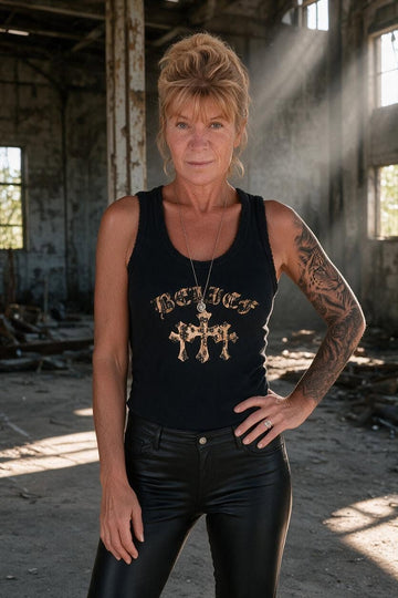 lækker sort tank top
