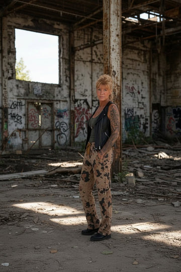 flotte camel/karry camo bukser