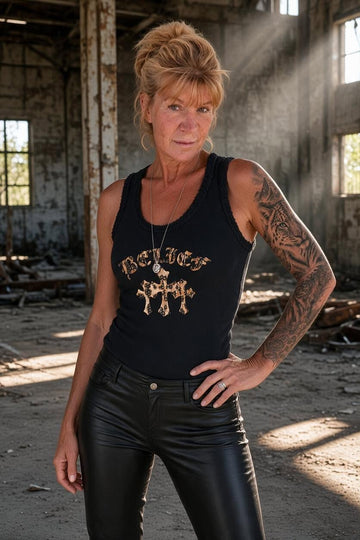lækker sort tank top