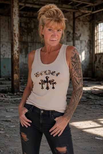 lækker sandfarvet tank top
