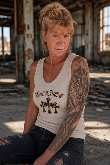 lækker sandfarvet tank top