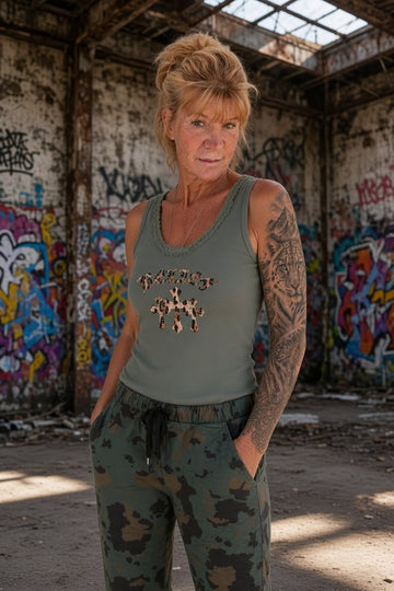 army bomuld tank top