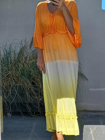 flot maxi sommer kjole fra little italy.