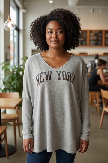 flotte bluser med print new york fra little italy