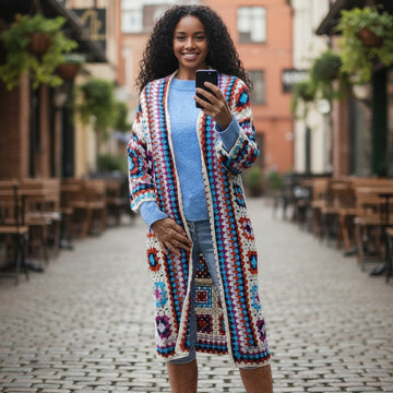 super flot boheme cardigan fra little italy.