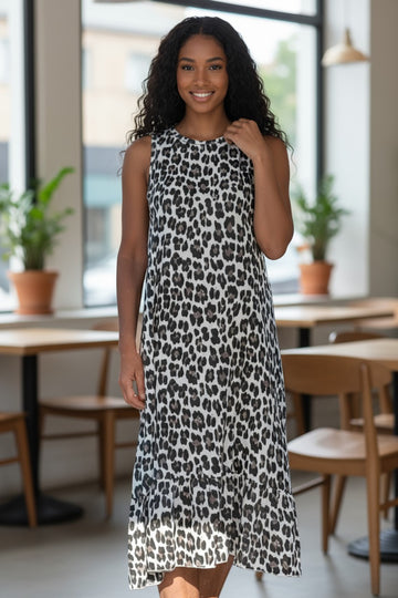 flot leopard kjole fra little italy.
