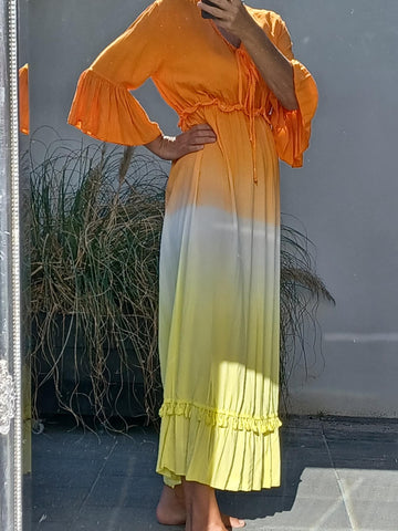 flot maxi sommer kjole fra little italy.