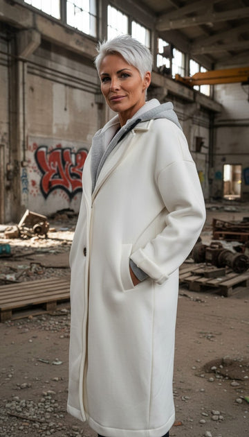 FLOT HVID FRAKKE  FRA LITTLE ITALY.