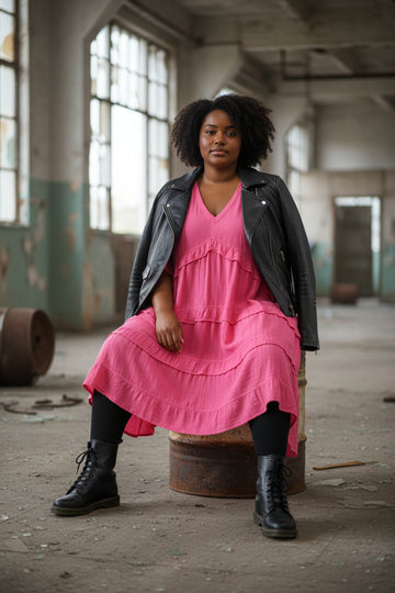 super sød pink sommer kjole fra little italy.