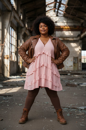 flot baby lyserød kjole fra little italy.